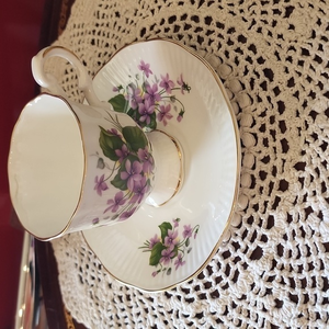 Royal dover bone china cup an saucer‎